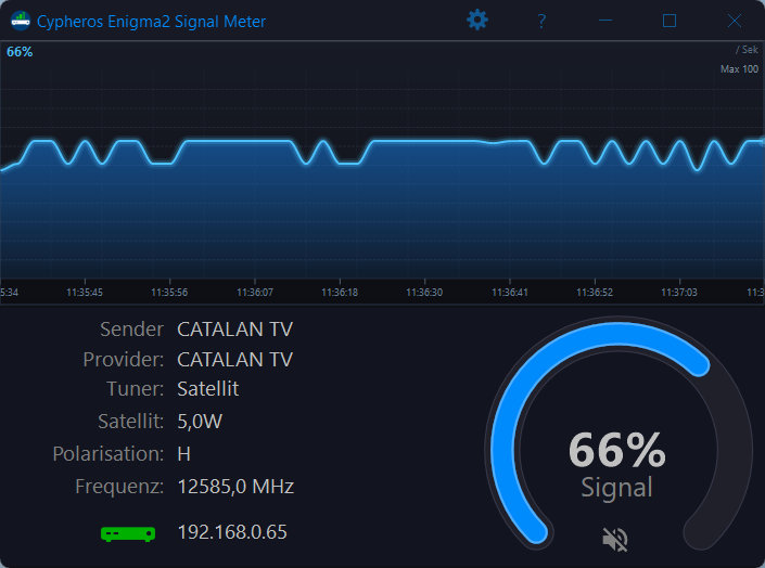 Enigma2 Signal Meter